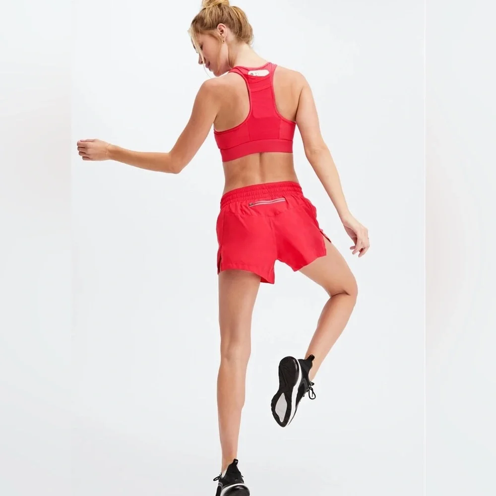 Fabletics Breathe‎ Mid-Rise Run Short women’s pink size 2XL shorts